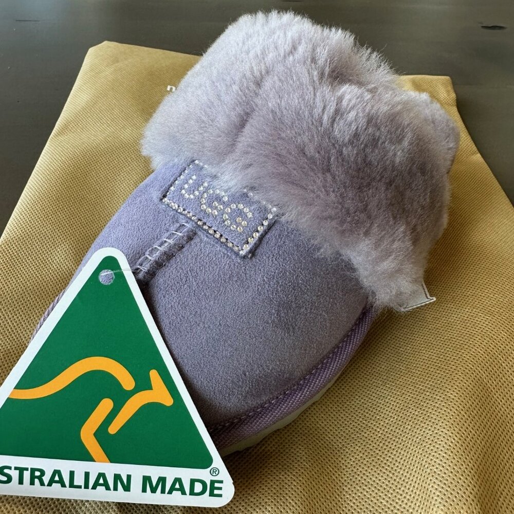 BRAND NEW AUTHENTIC UGG Since 1974 Women's Swarovski Designer Slippers